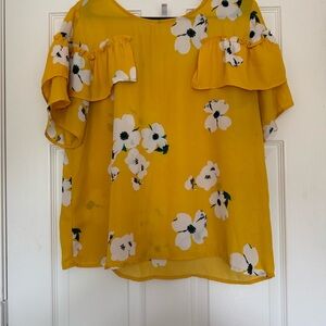 Floral Yellow Women's Top
